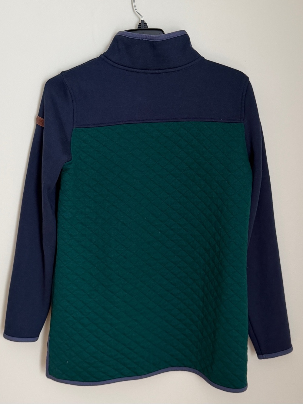 LL Bean snap neck quilted sweatshirt - Picture 2 of 6